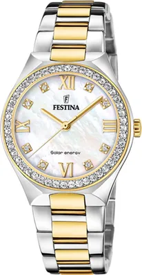 Produktbild von Festina Damen Uhr Luxus Edelstahl Armbanduhr silber gold UF20659/1