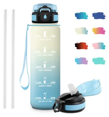 Produktbild von JAPORIA Trinkflasche Sport 1L, Auslaufsicher, Wasserflasche Kohlensäure Geeignet
