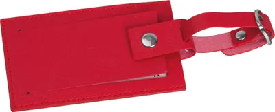 Produktbild von Kofferanhänger aus Kunstleder / Farbe: rot