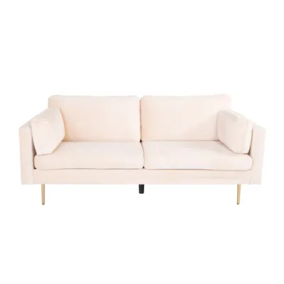 Image de Boom Canapé 3 personnes en velours, Beige.