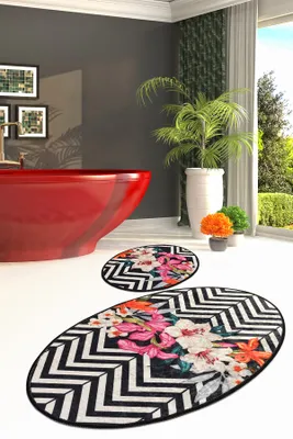 Imagen del producto de Mijolnir, modelo CHL2385, varios colores, alfombrillas de baño, 700 gr/m², 100% terciopelo