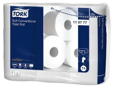 Produktbild von TORK Toilettenpapier Soft T4 Premium 2-lagig 54 Rollen