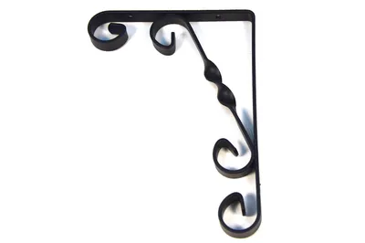 Produktbild von IHC Regalträger Wandkonsole Regalbodenträger Antik Schabby Regalwinkel Schwarz 13х18cm, 2 Stück