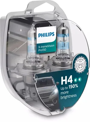 Produktbild von Philips X-tremeVision Pro150 H4 12V 60/55W P43t-38 (2er Box)