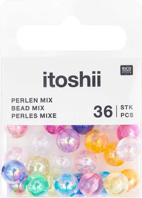 Produktbild von itoshii Perlen-Set "Regenbogen Holographisch"
