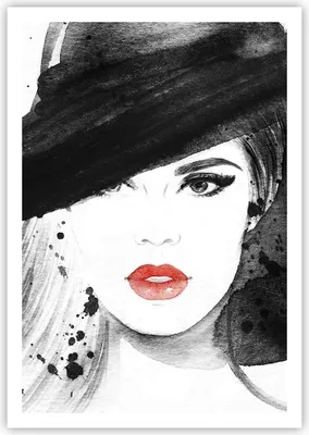 Produktbild von Poster - Poster ohne Rahmen - Frau Gesicht Lippen - 70x100 cm - Wand Bild - Wanddeko - Wandbilder - Kunstposter - Wandposter - Bilder - Kunstdruck - Wanddekoration - Wandbild - P2XPA70x100-3916