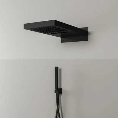 Obrázek produktu pro Sprchový set Kronenbach 3 s hlavovou sprchou o rozměrech 50 x 25 cm a s ruční sprchou ve tvaru tyče