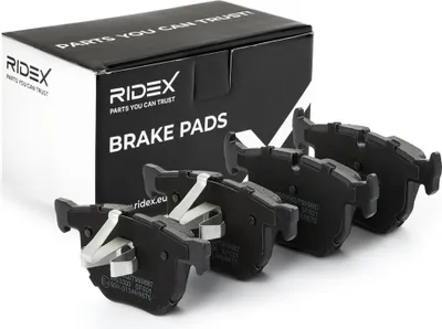 Produktbild von RIDEX 402B0282 Bremsbeläge Satz Hinten für BMW 3 Touring (E91) 3 Limousine (E90) 5 Limousine (E60) 5 Touring (E61) X1 (E84)