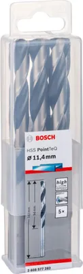 Produktbild von Metallspiralbohrer HSS PointTeQ, DIN 338, 11,4 mm, 5er-Pack