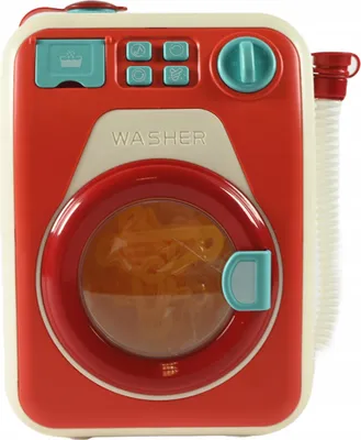 Produktbild von Kinder Waschmaschine mit Funktion - Drehende Trommel, Licht & Sound, 4 Waschprogramme