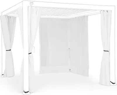 Produktbild von 4er Set Vorhänge für Pavillon Ocean 294 x 238 cm Polyester Weiß
