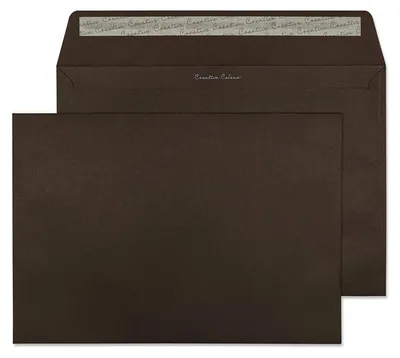 Produktbild von Blake Creative Colour 426 Briefumschläge Haftklebung Dunkelbraun C4 229 x 324 mm