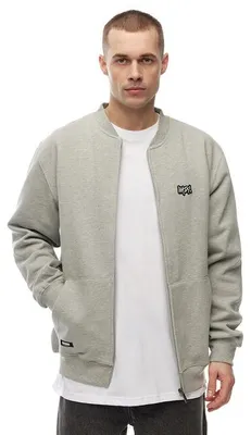 Immagine prodotto di Maglietta da uomo Mass Denim Sweatshirt Signature Patch Baseball, grigio melange chiaro - L