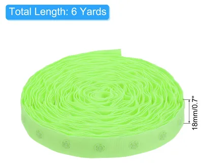 Produktbild von 6 Yard Snap Button Tape zum N?hen, Baumwoll-Snap-Button-Borte Schnellverschluss-Schnallenband fš¹r Kleidung Stoff DIY Handwerk, Grasgrš¹n