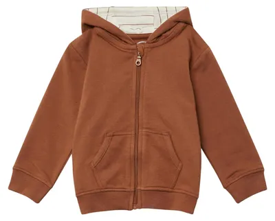 Produktbild von s.Oliver Sweatshirt-Jacke mit Kapuze und Ellenbogenpatches