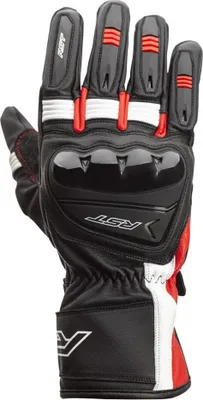 Image de Gants RST Pilot CE en cuir noir/rouge/blanc taille M