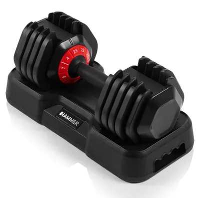 Produktbild von HAMMER Hantel StrongLock 4.0 Smartes Hantelsystem mit Gewichtsverstellung durch einfaches Drehen (25 kg)