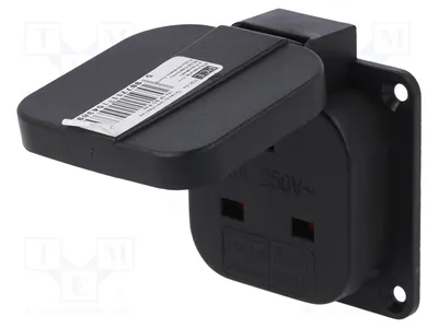 Zdjęcie produktu dla 1 x złącze: do zasilania prądem zmiennym 2P PE, gniazdo 250VAC 1020-0S, jednoobwodowe