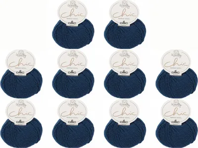 Obrázok produktu pre 10x DMC Woolly Chic – prémiová priadza z merino vlny s metalickým vláknom (farba 79)