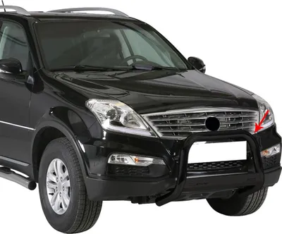 Obrázek produktu pro Ochranná lišta předního nárazníku pro Ssangyong Rexton W 2013-2017 ø63mm ocel černá