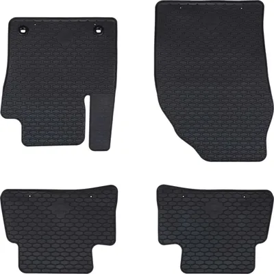 Image de Tapis de voiture 4 pcs Noir Caoutchouc