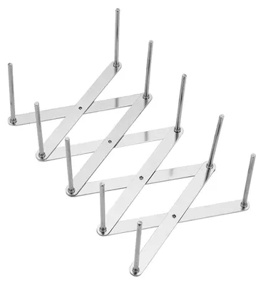 Verstellbarer Topfdeckelhalter aus Edelstahl, 48,7 cm, multifunktional