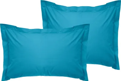 Produktbild von L'Essentiel Linge de Maison, Tonne Bleue - 61, Oxford-Kissenbezug-Set (2-teilig) (DE), 100 % BAUMWOLLE RANFORCE, Türkis,  80 x 80+5 cm