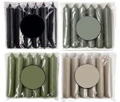 Immagine prodotto di Candele cilindriche Cactula – Colore: Azzurro – Confezione da 24 pezzi – Altezza: 12 cm – Diametro: 2,1 cm