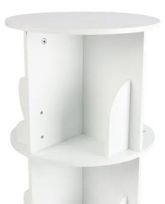 Immagine prodotto di Libreria girevole per bambini, bianca, design a orecchie di coniglio