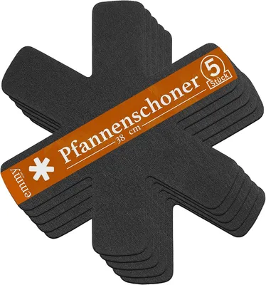 Immagine prodotto di Protezione per piano cottura - Set di 5 pezzi - 38 cm - Vetroceramica - Antiscivolo