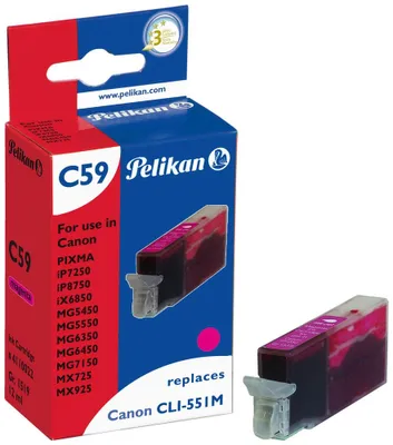 Obrázek produktu pro Pelikan C59 M, Purpurová, Inkoust na pigmentové bázi, 12 ml, 1 kusů, 795 str.