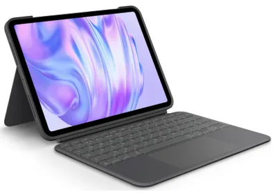 Immagine prodotto di Logitech Combo Touch - Tastiera e custodia folio - con trackpad - retroilluminata - connettore Apple Smart - QWERTZ - Schwe