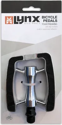 Produktbild von plattformpedale Tourenrad 9/16 Zoll silber/schwarz
