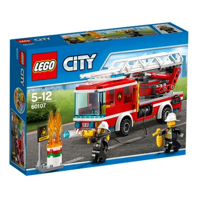 Produktbild von LEGO® City Feuerwehrfahrzeug mit fahrbarer Leiter 60107