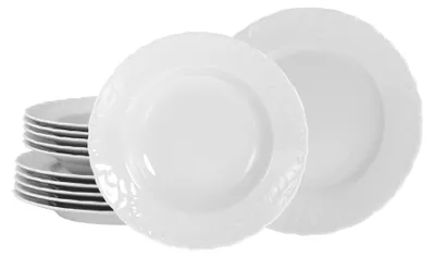 Produktbild von CreaTable, 12619, Rokoko Weiss, Tafelservice 12-tlg, Porzellan
