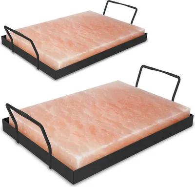Zdjęcie produktu dla Yakimz kamień solny z uchwytem kamień solny do grilla 30x20x3cm zestaw Yakiniku CHEF BBQ XL grill 2X