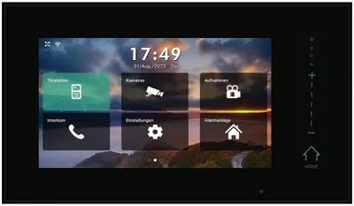 Produktbild von BALTER ERA 7" IP WiFi Touchscreen HD Monitor Schwarz (IP über 2-Draht BUS, iOS + Android App)