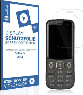 Produktbild von 2x 3D Schutzfolie für Cellecor A40i Display Folie Flexibel Full Cover