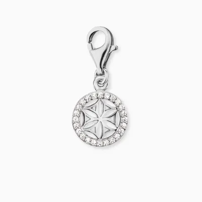 Produktbild von Engelsrufer Charm Anhänger Lebensblume ERC-LILLIFL-ZI Sterling Silber mit Zirkonia