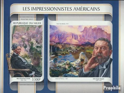 Produktbild von Briefmarken Niger 2017 Mi Block 687 (kompl. Ausg.) postfrisch Amerikanische Impressionisten