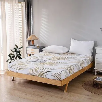 Produktbild von Famanu Spannbettlaken 100% Baumwolle - Anti-Allergie, 160 x 200 x 30 cm