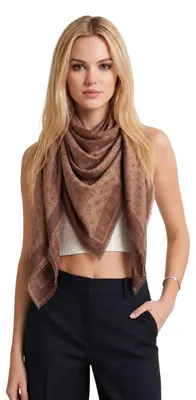 Immagine prodotto di Guess LINDSEY JACQUARD KEF Sciarpa da donna Marrone: Taglia - UNICA Taglia: UNICA
