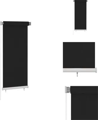 Produktbild von vidaXL Außenrollo 60x140 cm Schwarz - Jalousien & Rollos