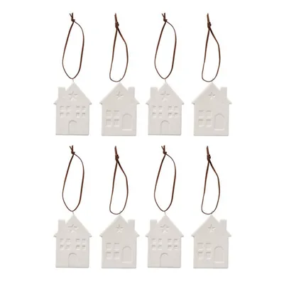 Produktbild von Boltze home hanger huisje samy porselein 6xh8cm wit