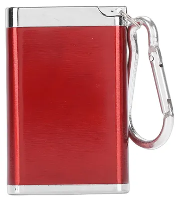 Produktbild von Tragbarer, luftdichter und wasserdichter kleiner Aluminium-Aufbewahrungsbehälter für Reisen, Camping und Expeditionen, Rot