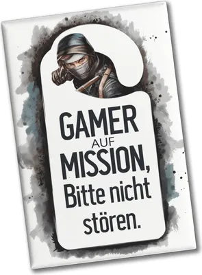 Produktbild von Bitte nicht stören, Gamer auf Mission Souvenir Souvenir Magnet