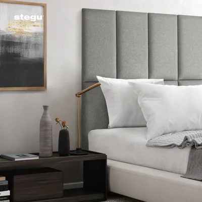 Obrázok produktu pre Čalúnený panel Mollis Salva svetlá sivá 30x60 cm