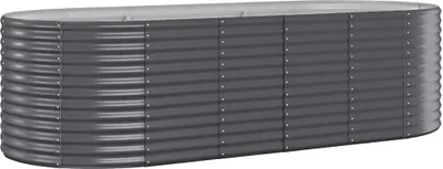 Obrázok produktu pre vidaXL Zvýšená posteľ Pozinkovaná oceľ 249x100x68 cm Antracit