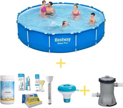 Obrázok produktu pre Bazén Bestway - Steel Pro - 396 x 84 cm - vrátane balenia na údržbu WAYS a filtračného čerpadla