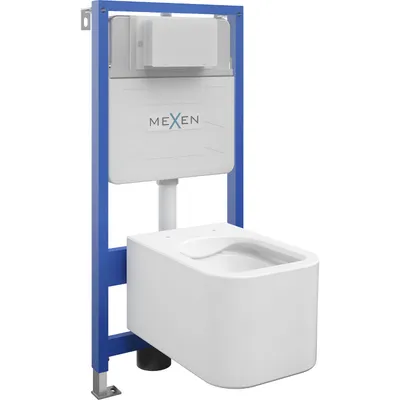 Obrázok produktu pre Mexen podomietkový WC systém Felix Slim s WC misou Elis, biela- 6103391XX00